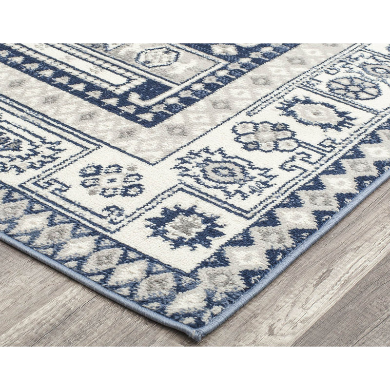 Tapis bleu marine Gabriel, Rectangle 2 pi 6 po x 4 pi