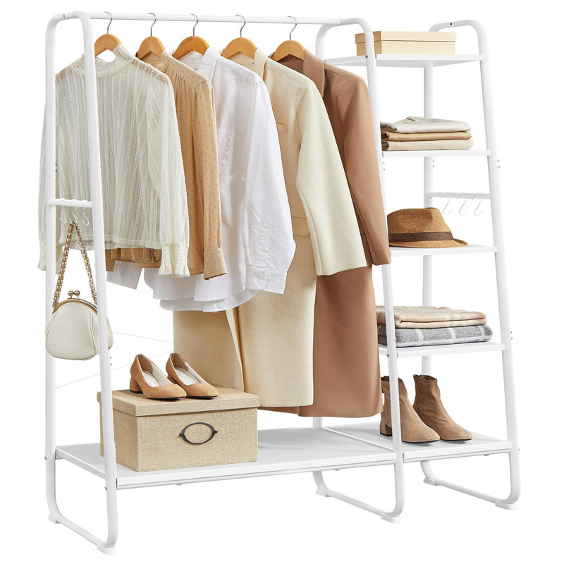 120 cm Clothes Rack, Cloud White + Matte White