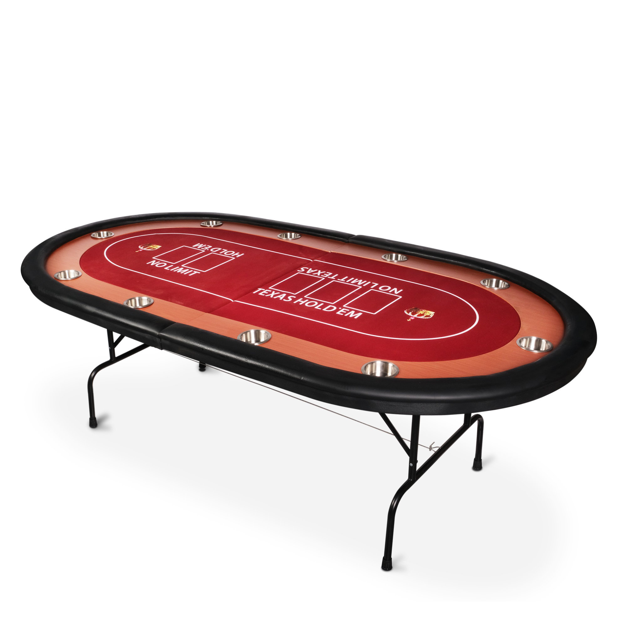 ACEM 90.6'' 10 - Player Birch Poker Table | Wayfair