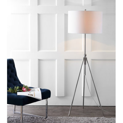 Georgijus 72'' Nickel Tripod Floor Lamp