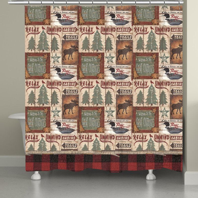 Margate Cabin Trails Shower Curtain