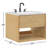 Redbridge 24'' Single Wall Mounted Bathroon Vanity with Quartz Top