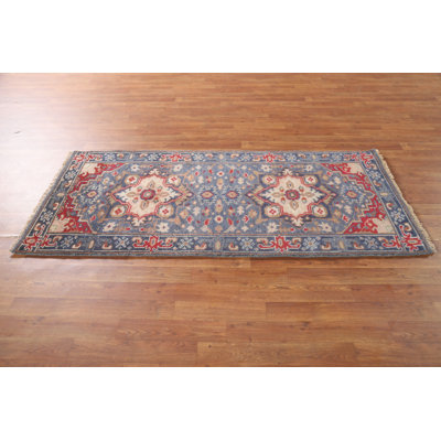 Blue Traditional  Indian Rug 3x6