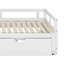 Lit de jour extensible avec couchette, lit de jour en bois avec couchette-1383545375