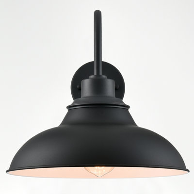Black Outdoor Wall Light Fixture Gooseneck Wall Sconce