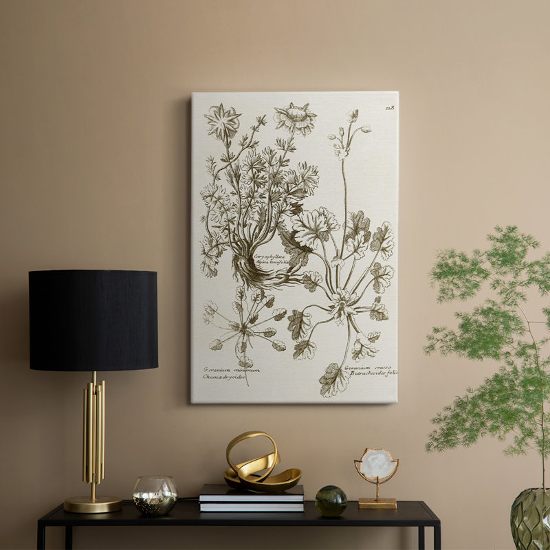 Sépia Botanical Journal IX - galerie sur mesure, H 60 po x l 40 po