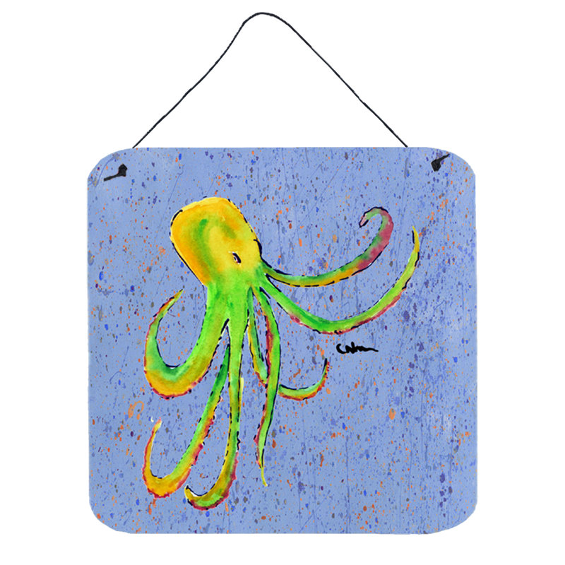 Octopus, reproduction d’art sur plaque Broussard