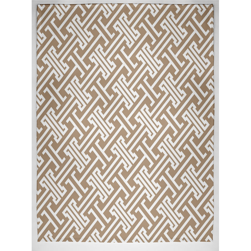 Nautical Nights Throw Blanket, 60" L x 50" W x 0.5" D, Beige/Taupe