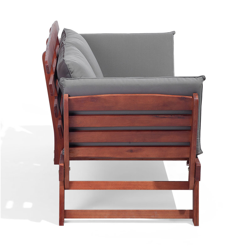 Zelda Solid Wood Eucalyptus Outdoor Bench
