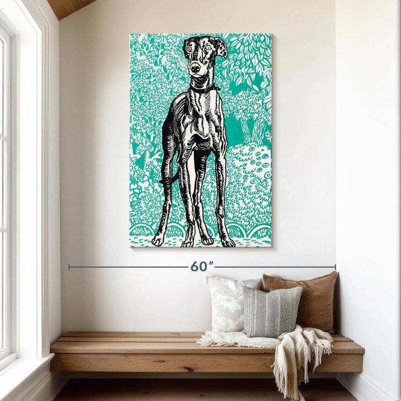 Brampt Greyhound I, 48" H x 32" W