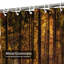 Rideau de douche Golden Foggy Forest Autumn-769398630