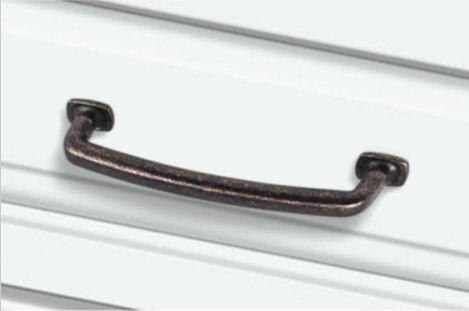 Belcastel I Bar Pull, Distressed Oil Rubbed Bronze, 3 3/4"
