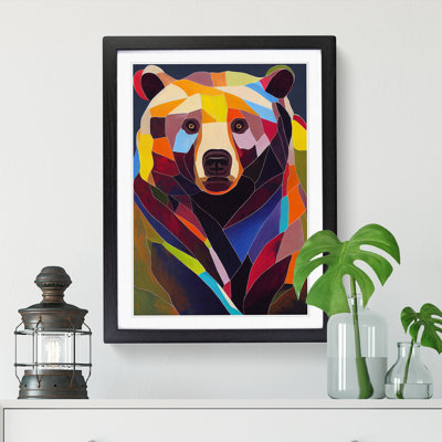 FRM-V0523-217X Bear Palette Knife Vol.1985 - Single Picture Frame Print