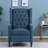 Comfortable Blue Recliners With Modern Wing Design