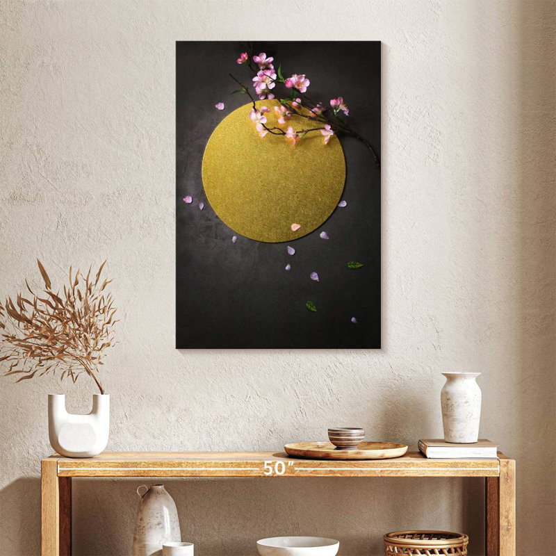 Plateau à fleurs Sakura, H 36 po x l 24 po