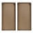 2 Wall Decor With Leaf Theme In Two-Tone Natural Wood Tone And White Pattern