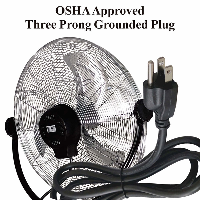18" Industrial Grade High Velocity Stand Fan - Chrome Grill