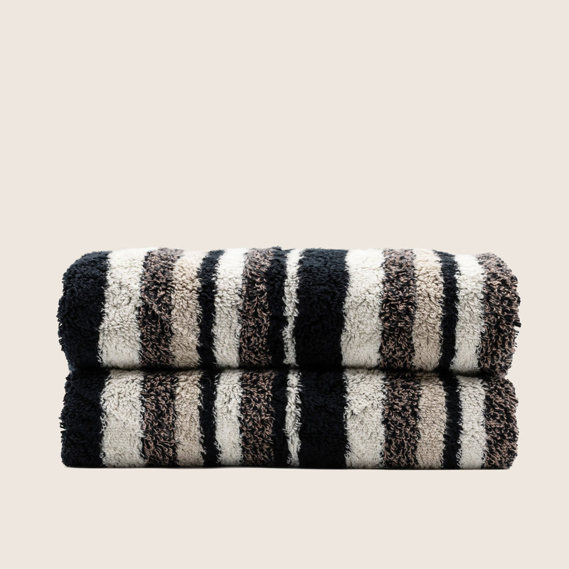 Serviettes en coton australien Ultraplush, Mousse, Serviettes de bain (ensemble de 2)