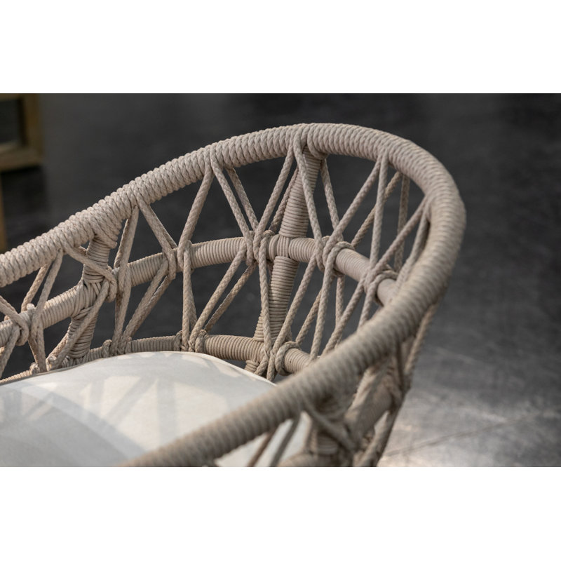 Dana Outdoor Dining Armchair, Linen Canvas Sunbrella® Canvas