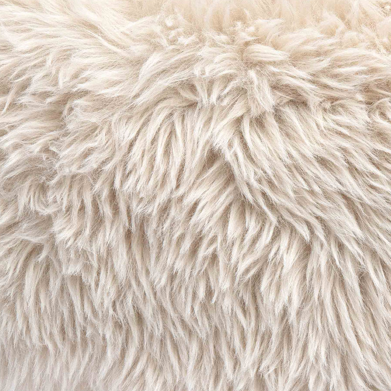 Vegan Shearling Accent Chair, Natural