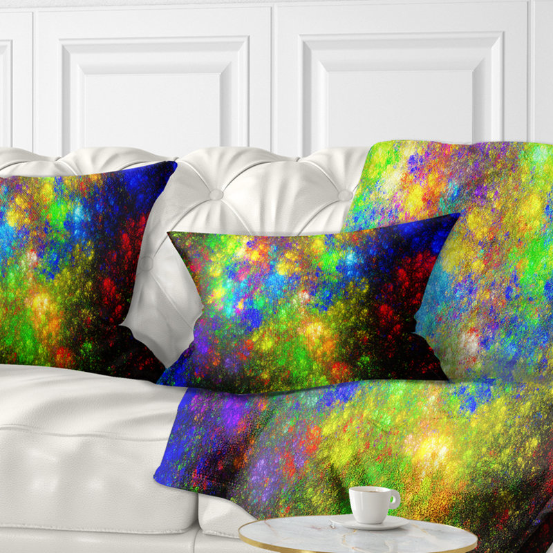 Distant Galaxies - Coussin imprimé abstrait, Rectangulaire, 12 po x 20 po