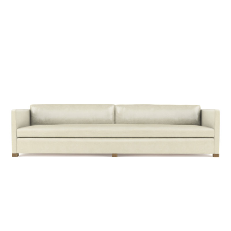 Madison Sofa, 33" H x 120" W x 38" D, Weathered, Vintage Leather Alabaster