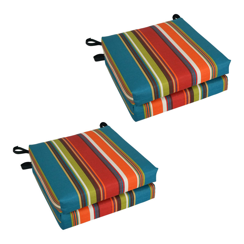 Outdoor 3'' Seat Cushion, Westport Teal