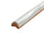 Antic Special 6" x 0.75" Glossy Ceramic Pencil Liner Tile Trim in Milk White