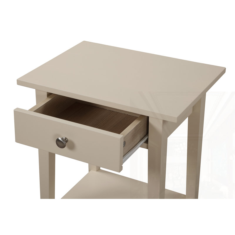 Table de chevet Contemporary, Beige