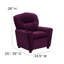 Contemporary Kids Recliner with Cup Holder-1383255985