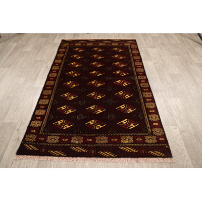 One-of-a-Kind 3'10" X 6'1" Wool Area Rug in Red
