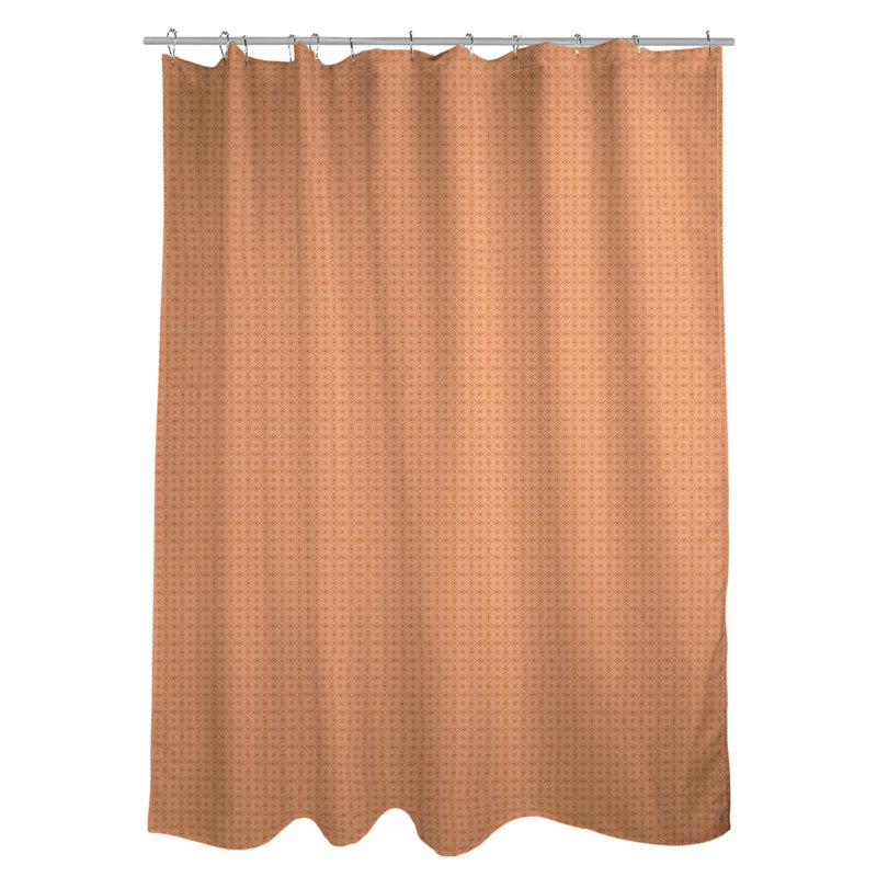 Rideau de douche simple Katelyn Elizabeth, Orange clair