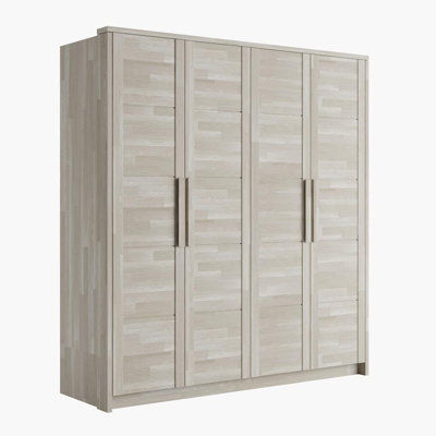 Fino 4 Door Solid Wood Wardrobe