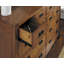 Commode double en bois massif et miroir Orpha