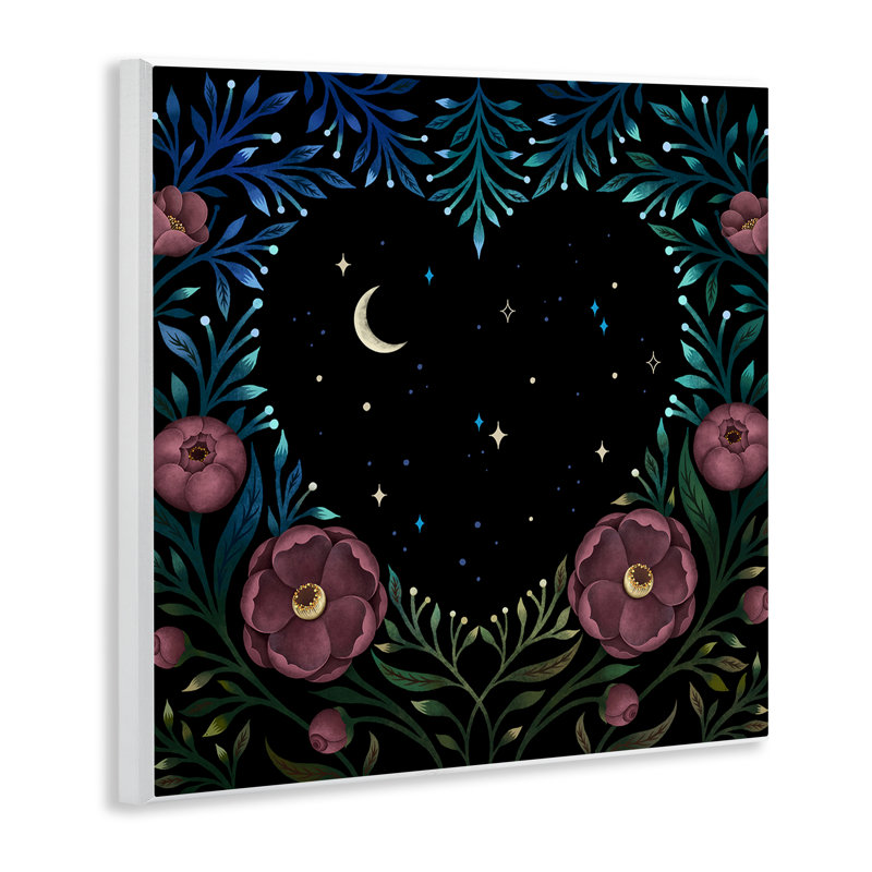 Plaque murale «Heart Night Sky Garden», conception par Episodic Dessins