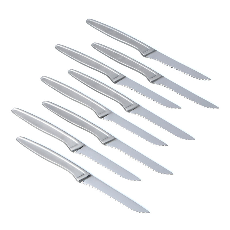 HENCKELS 8-Piece Stainless Steel Serrated Steak Knife Set