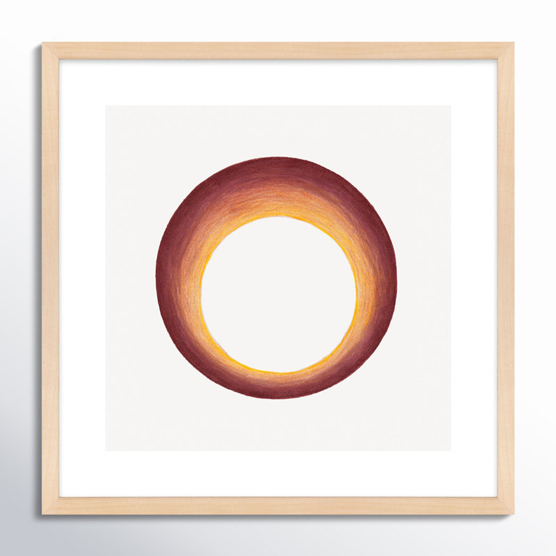 Torus 3 Print by Katy Montica, 16" H x 16" W x 1.25" D, Brown