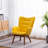 Battistina Velvet Armchair with Ottoman-432621150