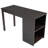 Low Study Twin Loft Bed With Cabinet And Rolling Portable Desk - Espresso