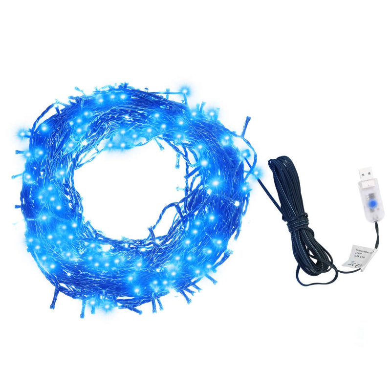 3.81cm LED Twinkle Indoor / Outdoor Rope Lights, Blue