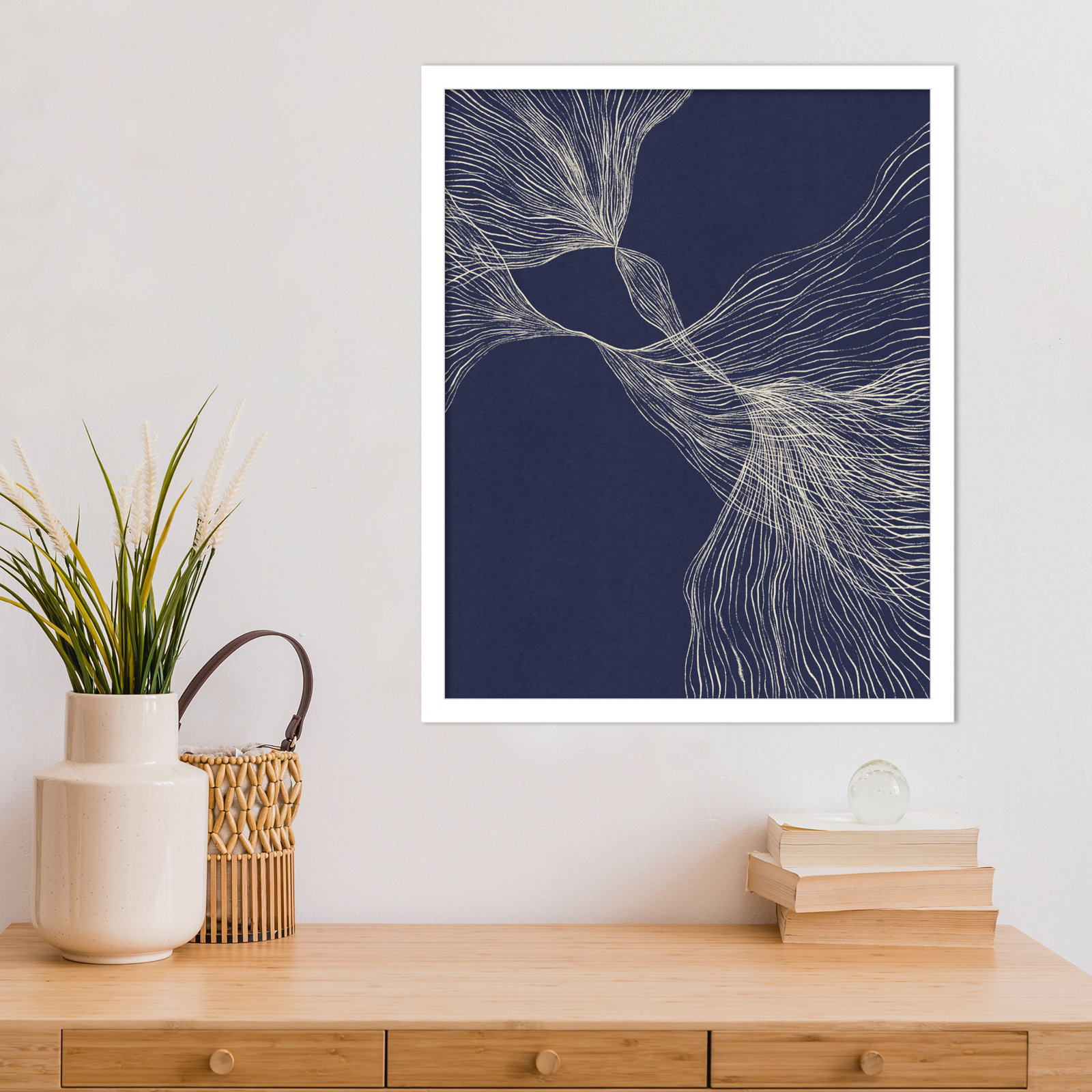 Interaction 1 by Alisa Galitsyna, 21" H x 17" W x 1" D, White