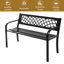 Banc avec structure en acier pour l'extérieur