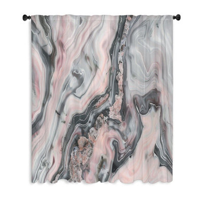 Rideau transparent en polyester Marquay