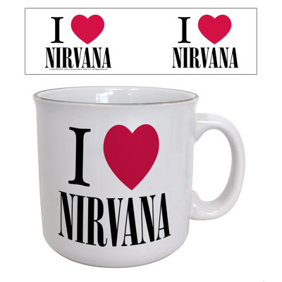 Nirvana - I Heart Nirvana 20oz. Camper Mug