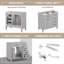 Base de meuble-lavabo simple 35,5 Denholme seulement-936445856