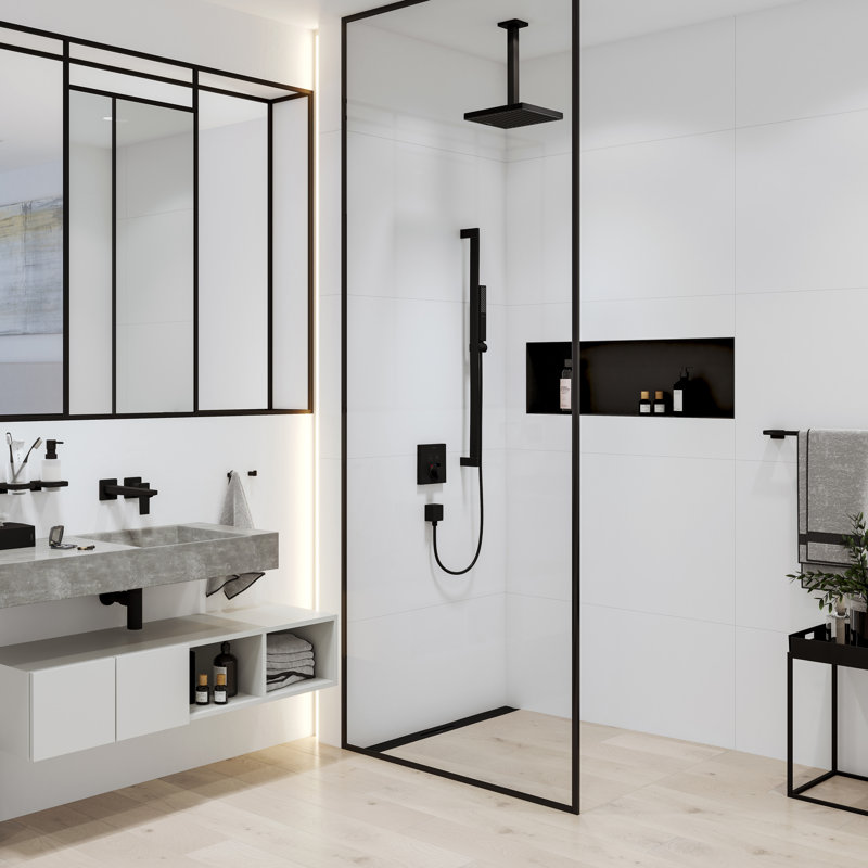hansgrohe Pulsify E Extension Pipe for Ceiling Mount E, 12", Brushed Bronze