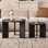 Ensemble de 2 tables basses rondes gigognes pour le salon [hauteur interchangeable] Table d'appoint Mid Century