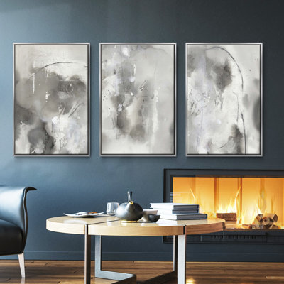 Ensemble de 3 pièces mystiques I encadrées sur toile