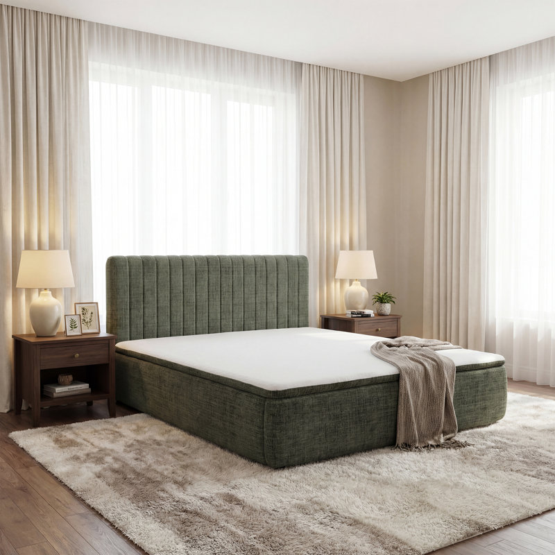 High Resilience Compression Bed, Queen, Green