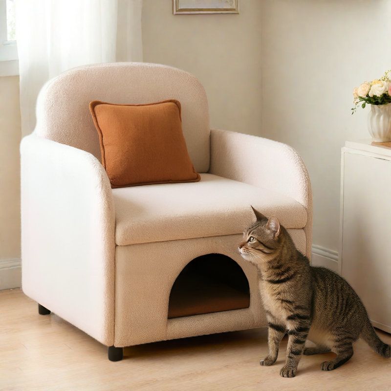 Fauteuil d'appoint 2 en 1 avec coussin lombaire et base amovible
